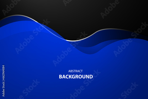 Blue wave luxury modern background with space for text and message. template design	