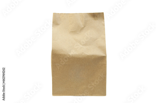 kraft brown paper packaging on a white background