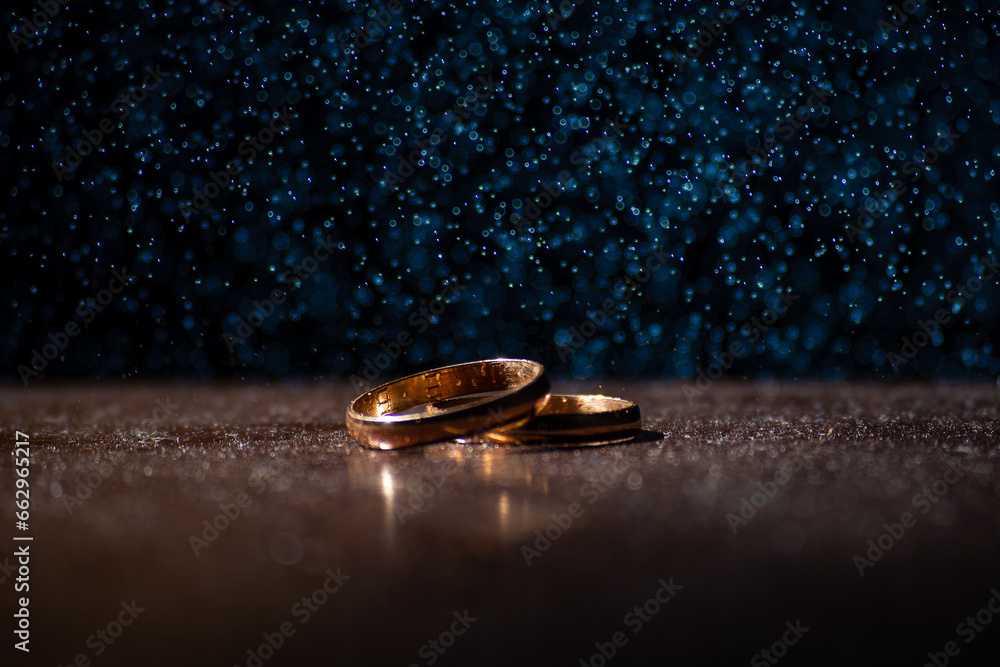 wedding rings on the table wedding rings on the table