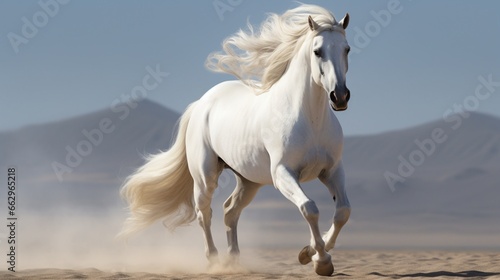 The Arabian Horse  a symbol of elegance  captured in a moment of majestic beauty  with its graceful mane and powerful stature showcased by the HD camera.