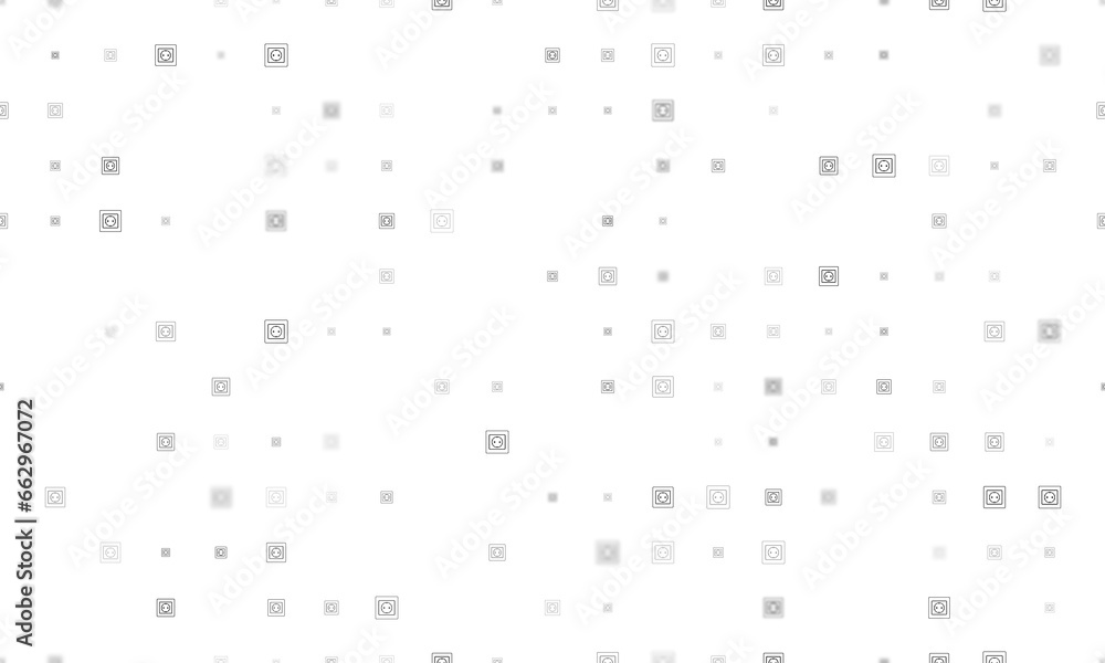 Seamless background pattern of evenly spaced black power socket symbols of different sizes and opacity. Illustration on transparent background Seamless background pattern of evenly spaced black power socket symbols of different sizes and opacity. Illustration on transparent background