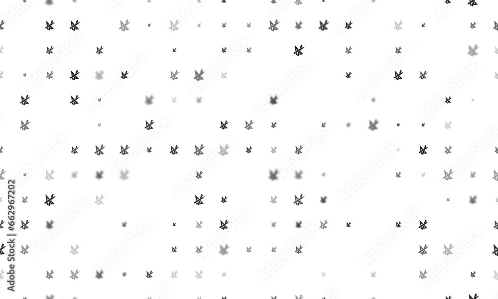 Seamless background pattern of evenly spaced black school supplies symbols of different sizes and opacity. Illustration on transparent background Seamless background pattern of evenly spaced black school supplies symbols of different sizes and opacity. Illustration on transparent background