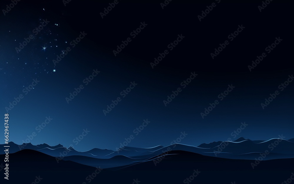 Night starry sky with stars and planets suitable as background