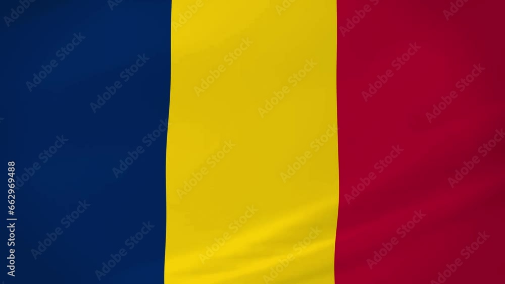 Chad Waving Flag Realistic Animation Video Chad Waving Flag Realistic Animation Video