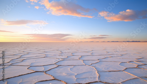 Capturing the Sunrise Over Bolivia's Vast Salt Flat, Salar de Uyuni