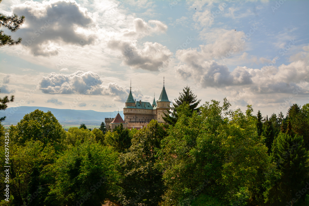 beautiful Bojnice castle in Slovakia