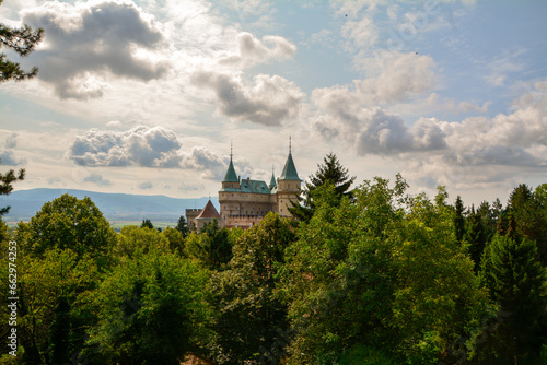 beautiful Bojnice castle in Slovakia