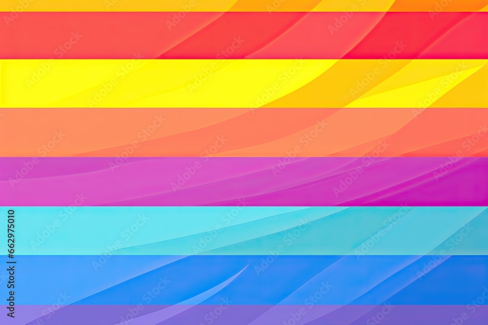 Minimalist Rainbow Pride Event Banner: Vibrant Colors and Symbolic Design, generative AI