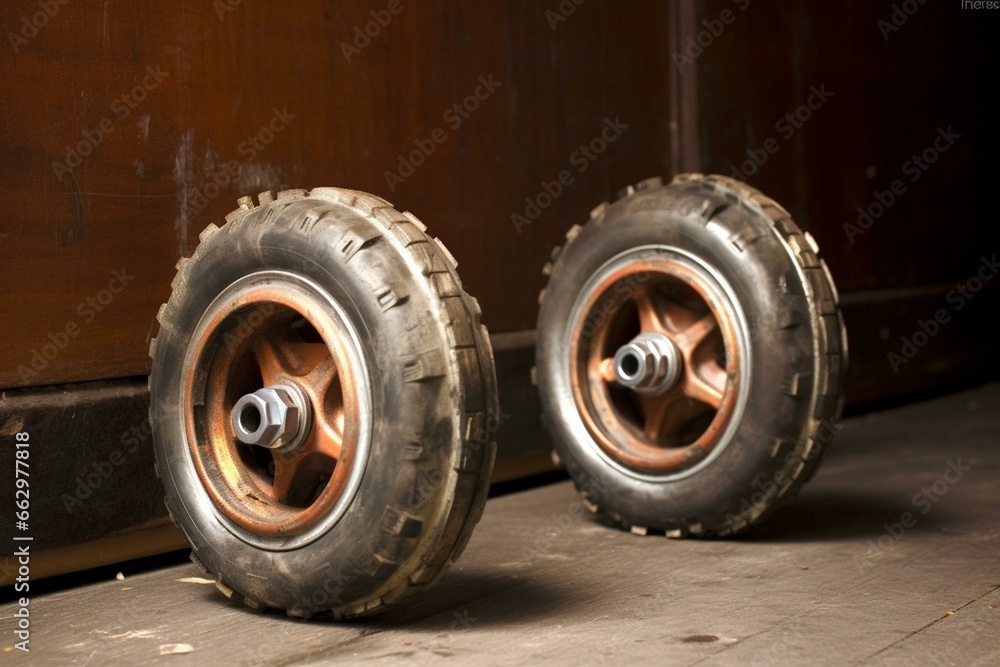 Metal training wheels. Generative AI Metal training wheels. Generative AI