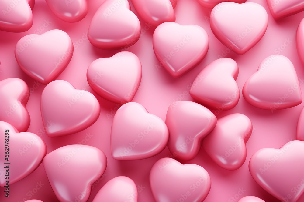 pink hearts background, Valentines day
created using generative Ai tools