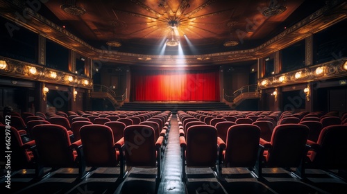 empty movie theater or auditorium