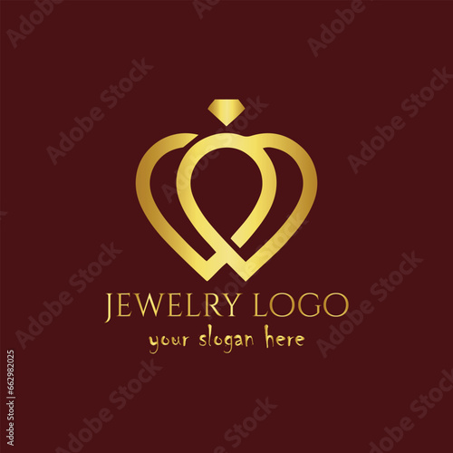 jewelry store logo design vector