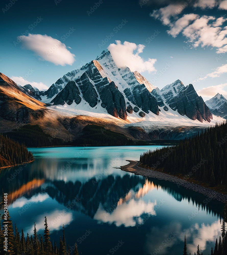 Lake and Mountain Reflection
