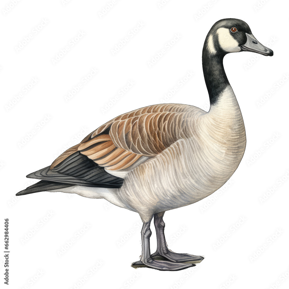 Canadian goose isolated on white Canadian goose isolated on white