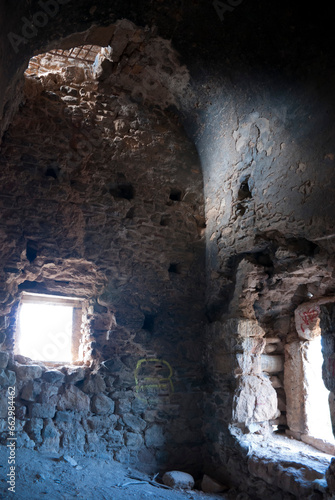 Athens, Greece / September 2023: Interior of a Thirteenth century Frankish tower of the De LaRoche monarch in Athens. Medieval Greece.  photo