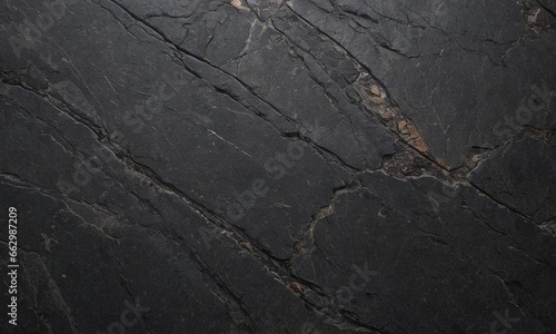 Professional design background with expensive black granite. Dark stone table