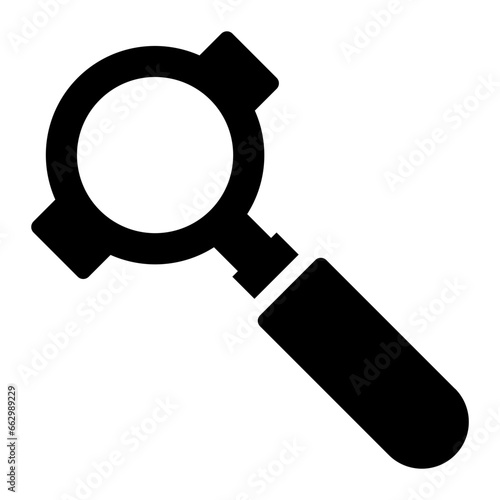 Portafilter black solid glyph icon