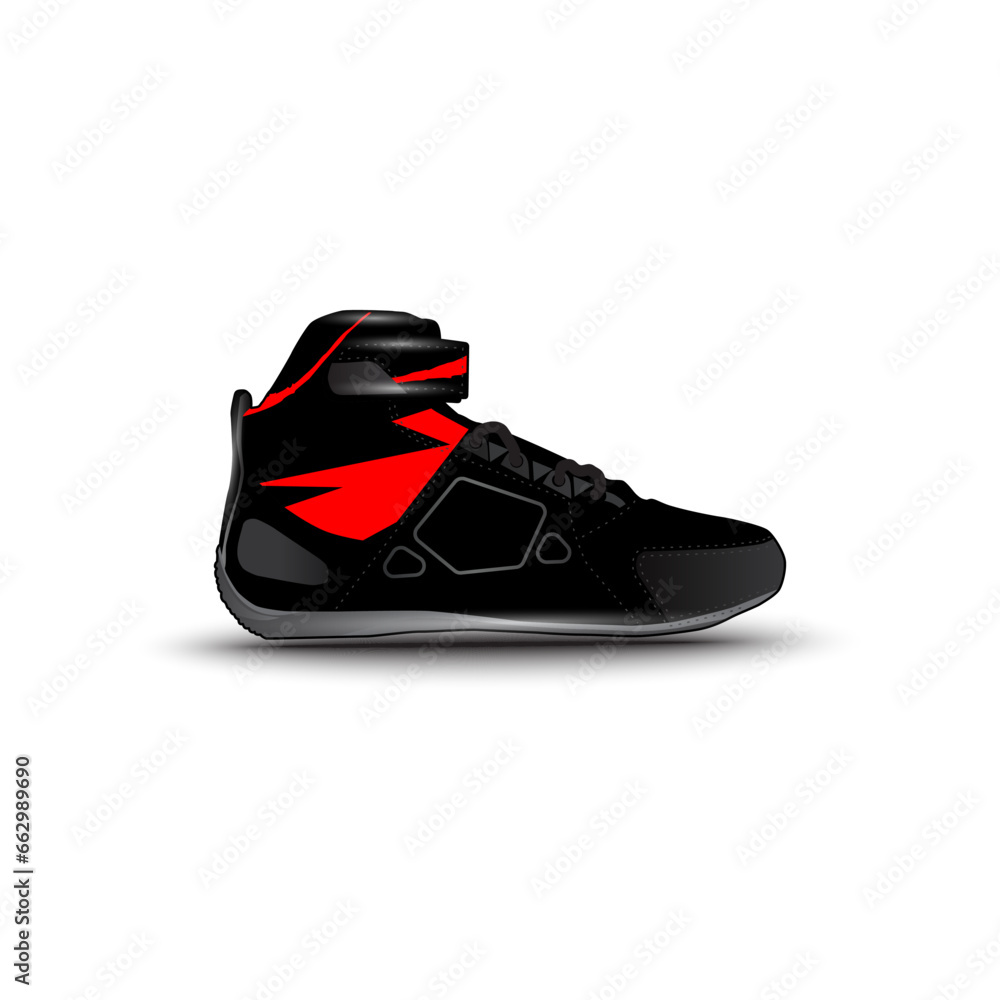 sports shoes with abstract racing vector motifs
sports shoes with abstract racing vector motifs
