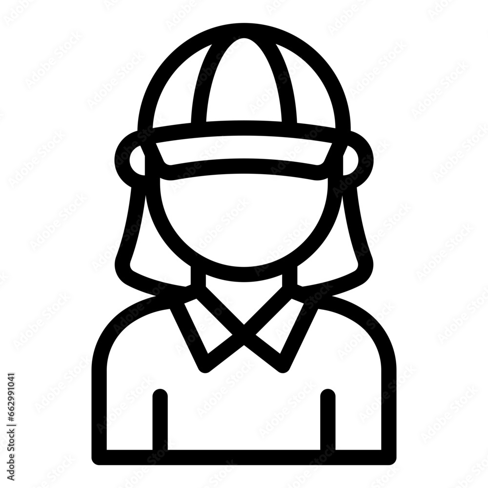 Caddie black outline icon Caddie black outline icon