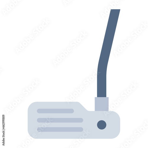 Putter color flat icon