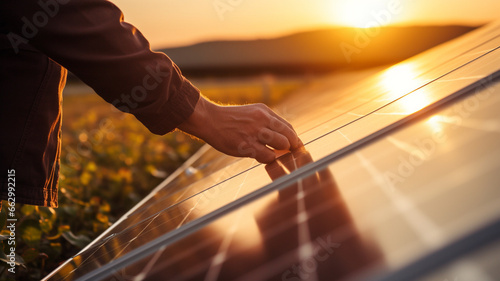 hand holding solar panels © Daniel