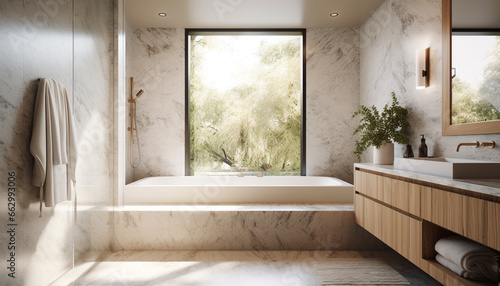 Modern luxury apartment with elegant design, clean and comfortable interiors generated by AI