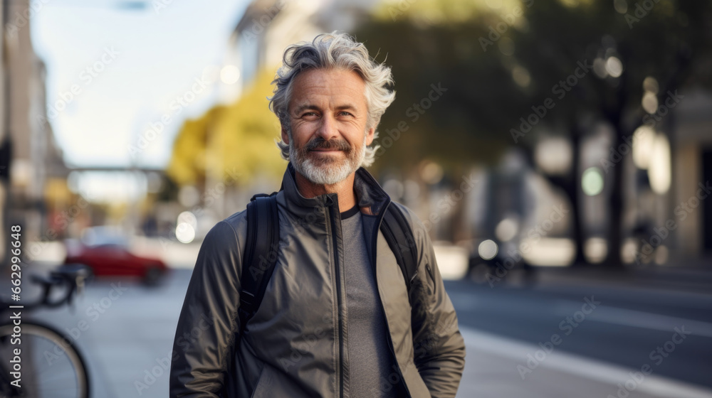 A man of the city: An adult confidently traverses the urban terrain, embodying the spirit of the streets. A man of the city: An adult confidently traverses the urban terrain, embodying the spirit of the streets.