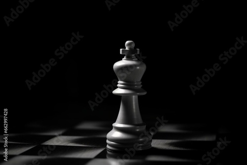 Chess pawn background in black and white. High quality. Generative AI