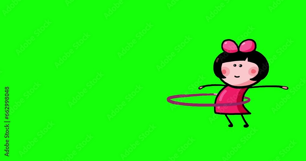 Cartoon pink kid character moves Kasia isolated hula hoop loop longer play. Moving child serie transparent greenbox. Useful content presenter no background. Cartoon pink kid character moves Kasia isolated hula hoop loop longer play. Moving child serie transparent greenbox. Useful content presenter no background.