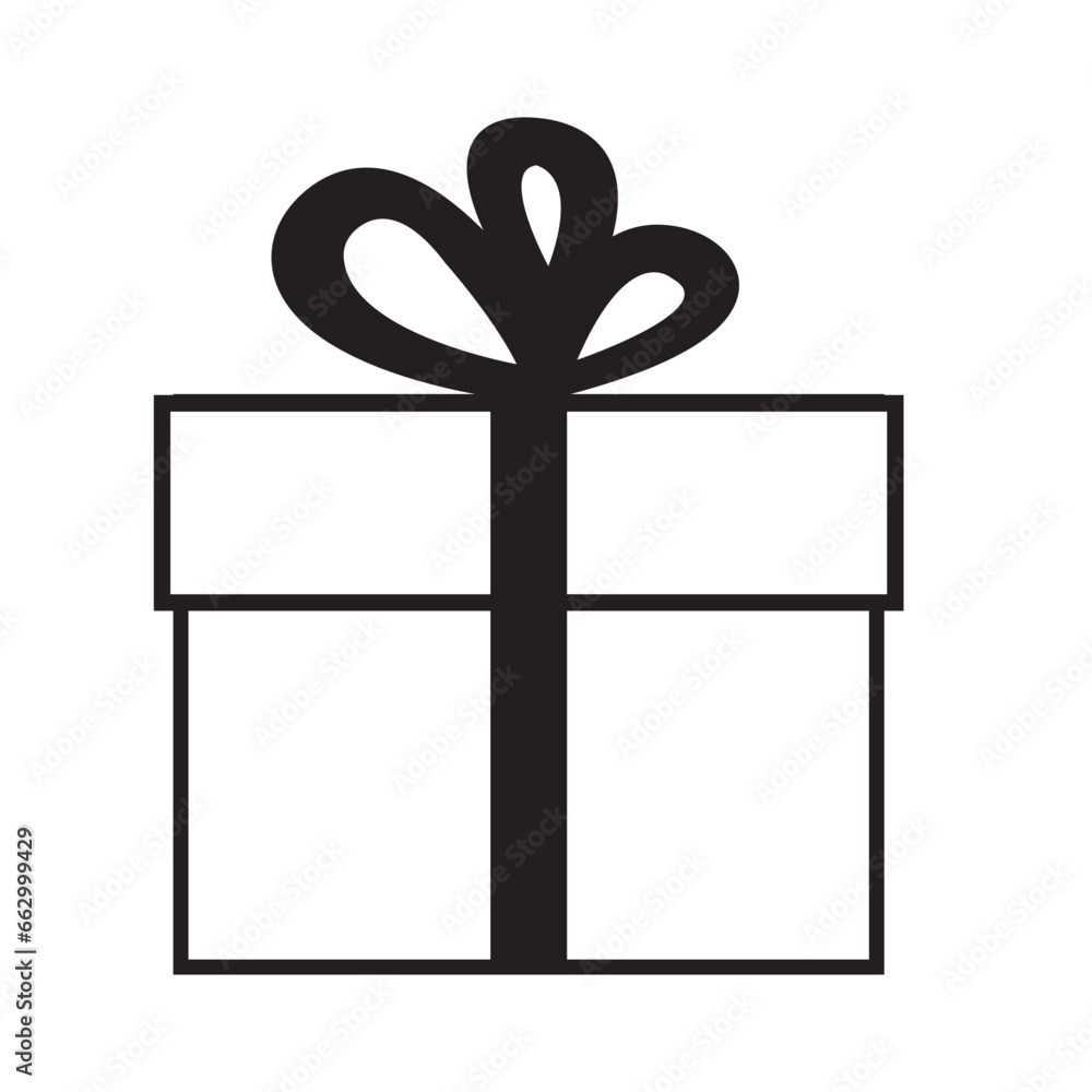 gift box icon logo vector design template gift box icon logo vector design template