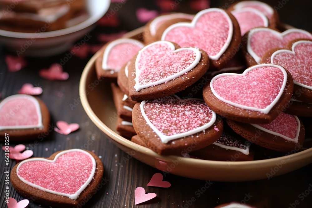 Heart-Shaped Valentine's Day Cookies Heart-Shaped Valentine's Day Cookies