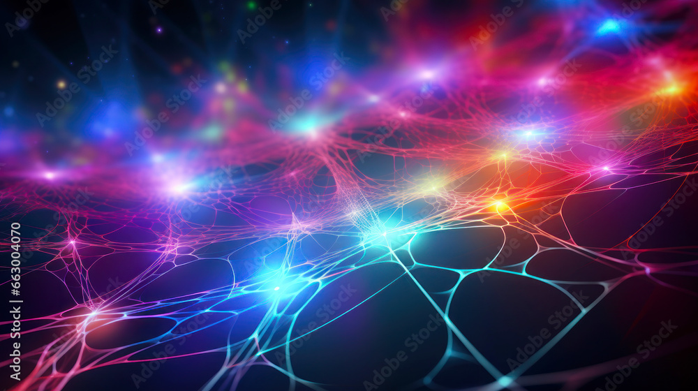 3d rendering of abstract background with connection lines. Network concept. Ai generative. 3d rendering of abstract background with connection lines. Network concept. Ai generative.