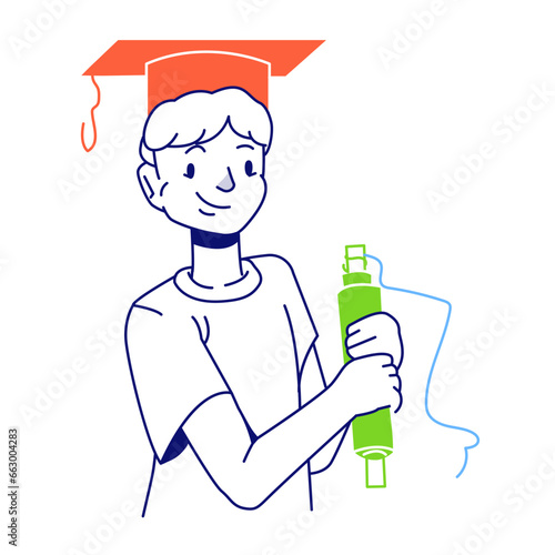 Man received his high school diploma