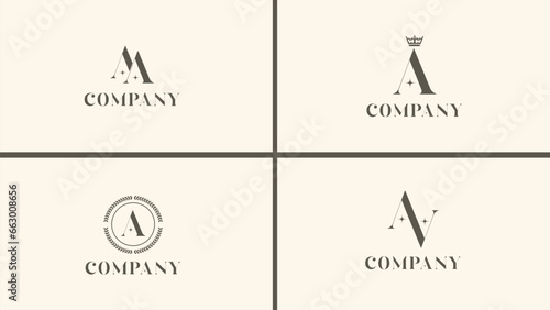 Letter A Logo Elegant Pack