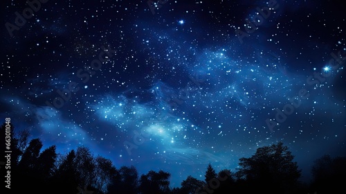 Image of a cosmic night sky with stars.