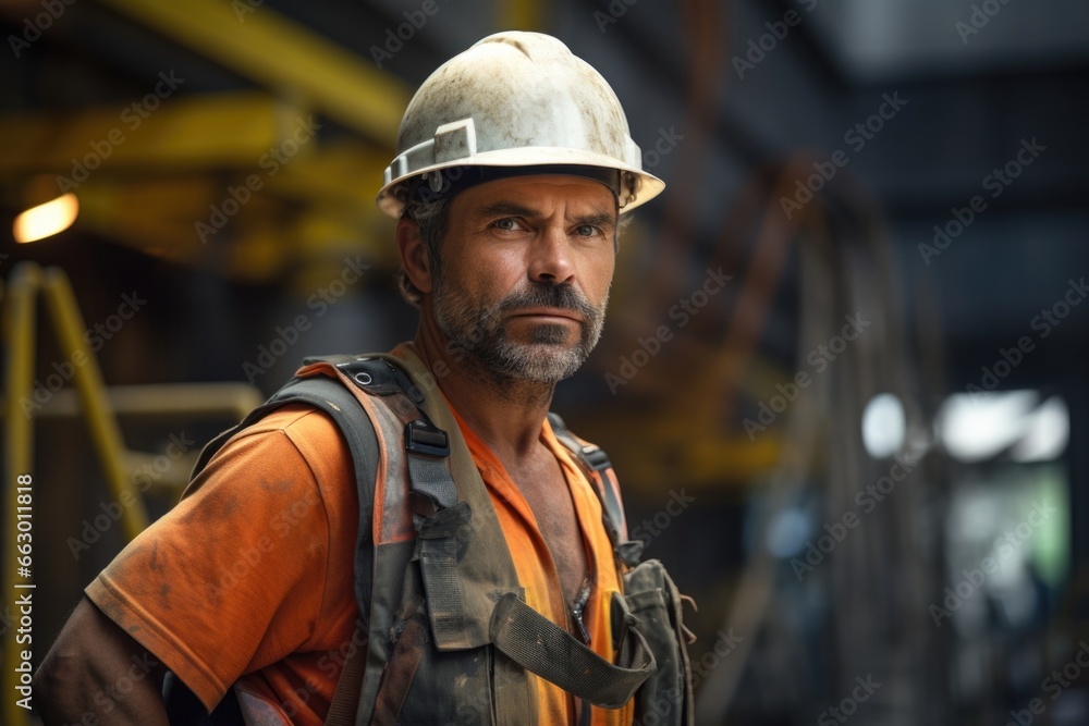 A construction worker, physically fit and hardworking, but often gets into arguments with coworkers due to his schizophrenia causing him to misinterpret their words and actions. A construction worker, physically fit and hardworking, but often gets into arguments with coworkers due to his schizophrenia causing him to misinterpret their words and actions.