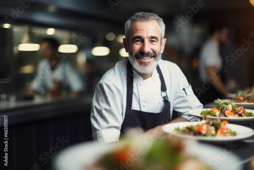 A chef with a visible disability  owning their own restaurant and wowing customers with their delicious and creative dishes. They show that your limitations do not define your abilities.