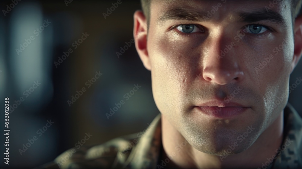 A man with paraplegia serving in the military, using his intelligence and leadership skills to oversee important operations. Despite his disability, he is a dedicated and respected soldier, A man with paraplegia serving in the military, using his intelligence and leadership skills to oversee important operations. Despite his disability, he is a dedicated and respected soldier,