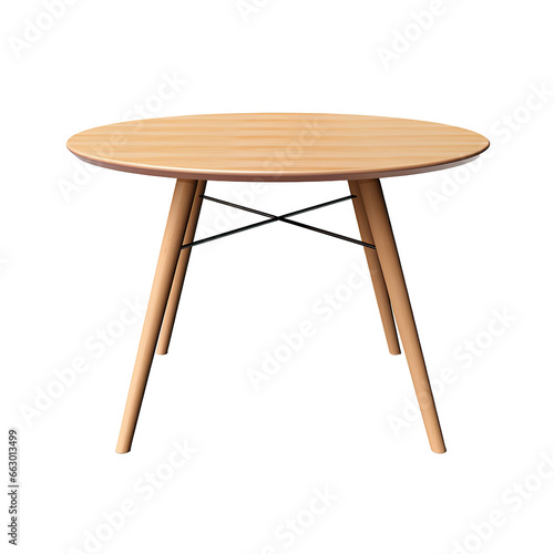 coffee table or end table isolated on transparent background photo