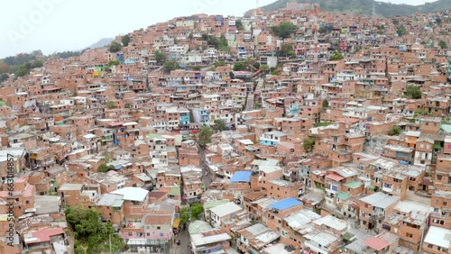 Vista aerea Medellin Comuna 13 
