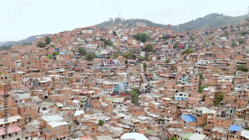 Vista aerea Medellin Comuna 13 