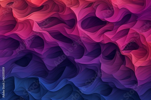 Abstract background of random cubic wave pattern. Generative AI photo
