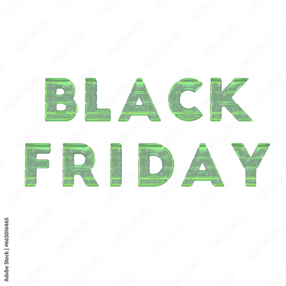 Black Friday made of ice letters Black Friday made of ice letters