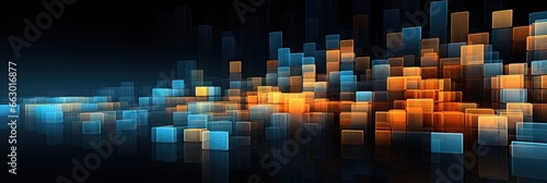 computer tech modern space background isolated on a black background Generative Ai © SKIMP Art