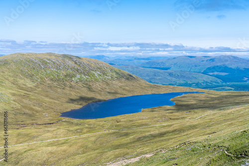 Halfway Lochan Alpine Lake Seen from the Trail Leading up to Ben Nevis in Scotland photo