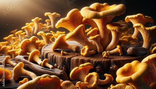 Enchanting Chanterelle Mushroom Display