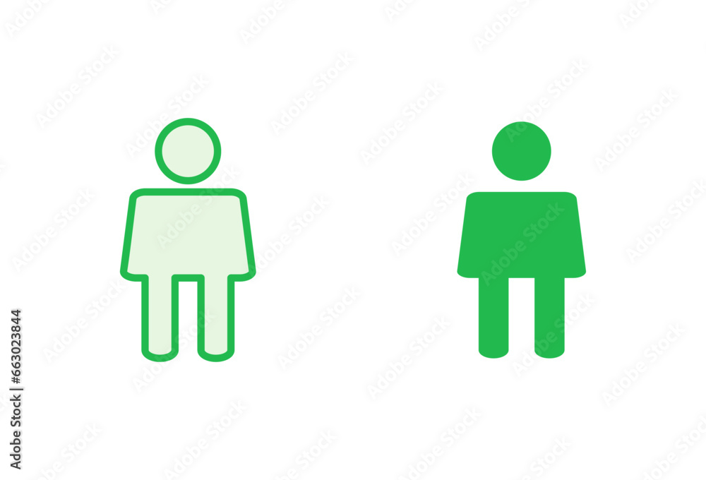 Man icon set. male icon vector. human symbol Man icon set. male icon vector. human symbol