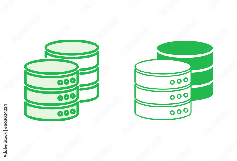 Database icon set. database vector icon Database icon set. database vector icon