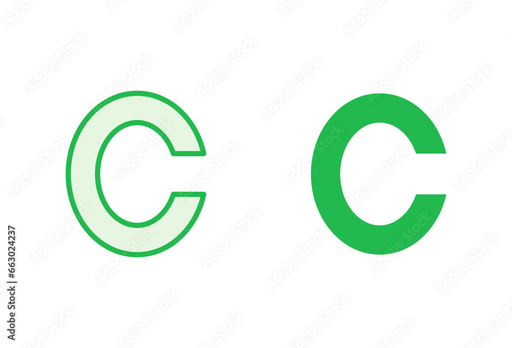 Copyright icon set. copyright symbols Copyright icon set. copyright symbols