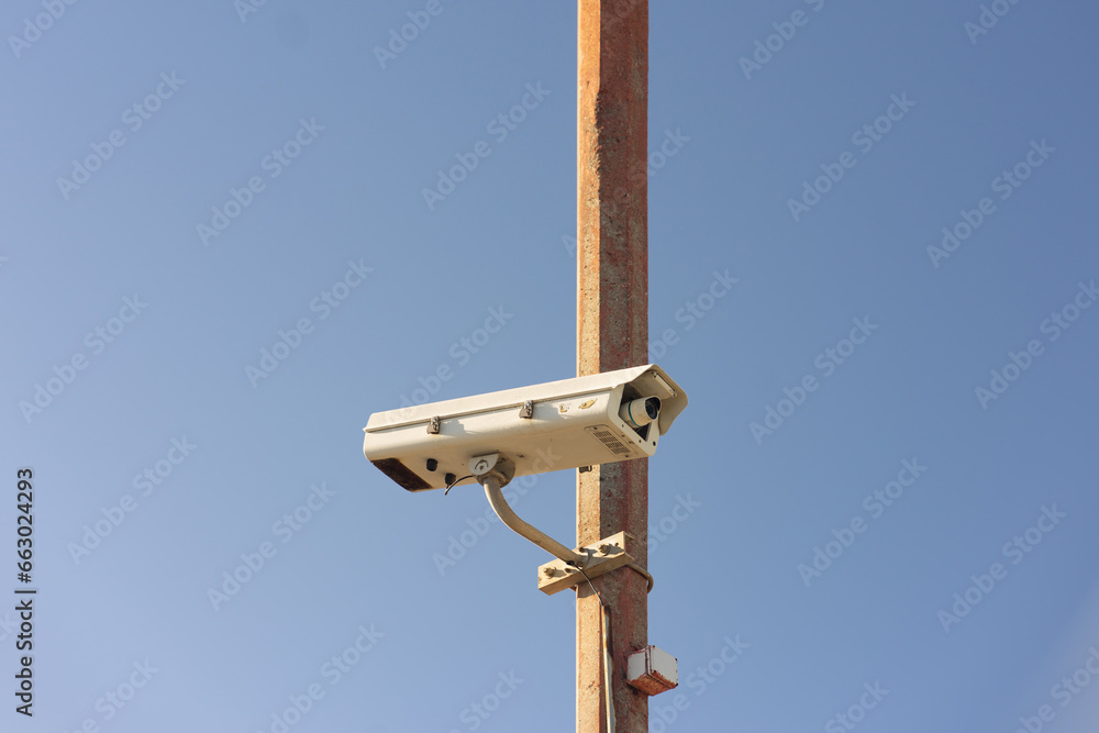 City Surveillance Camera in Montevideo, Uruguay City Surveillance Camera in Montevideo, Uruguay